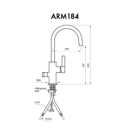 Tapwell köksblandare ARM184 krom